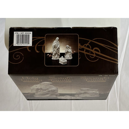 Costco Holy Family Nativity Set 4-Piece Joseph Mary Jesus Crib 11” Figurines