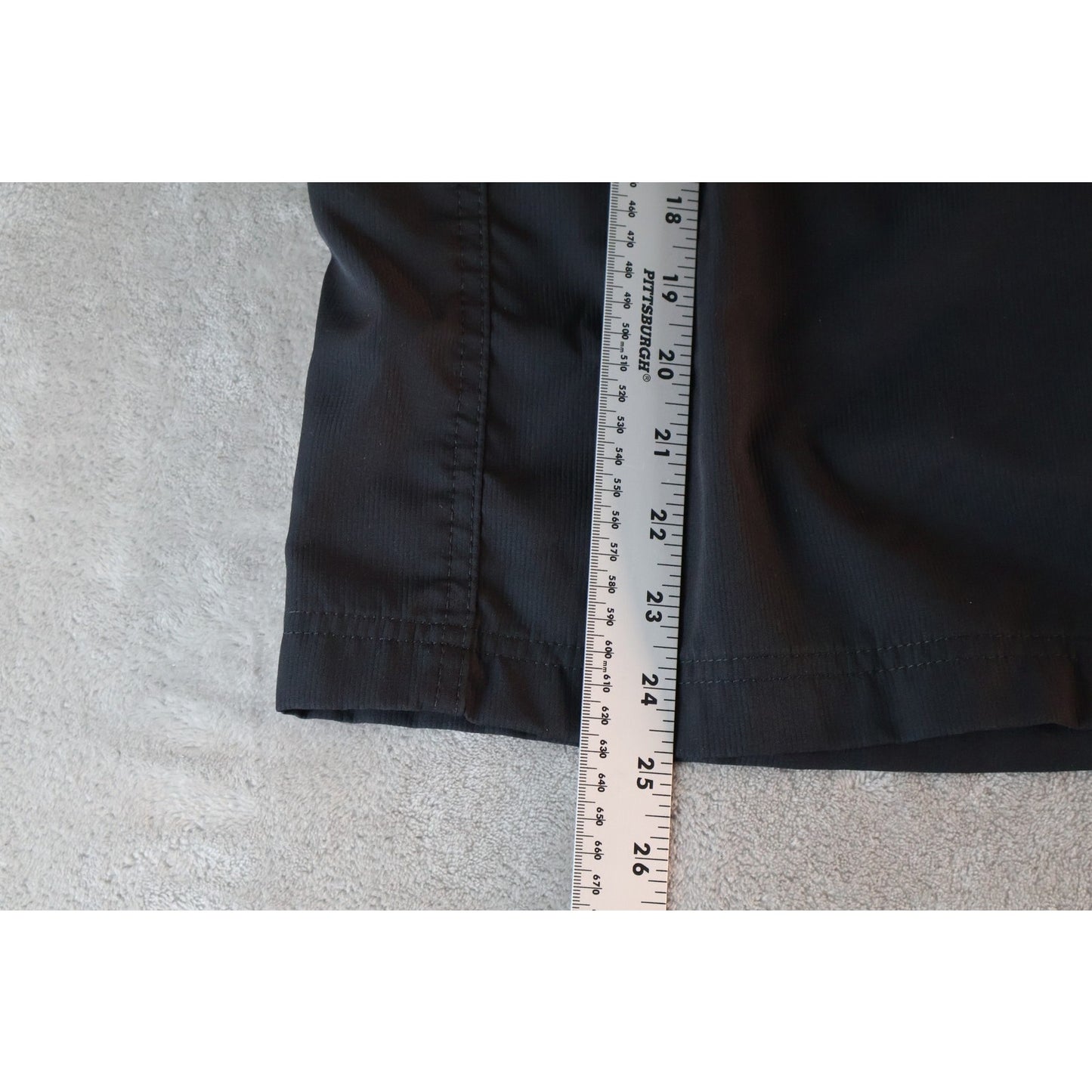 Wrangler Shorts Mens 46 Black Outdoor Utility Cargo Quick Dry Polyester NW926BL