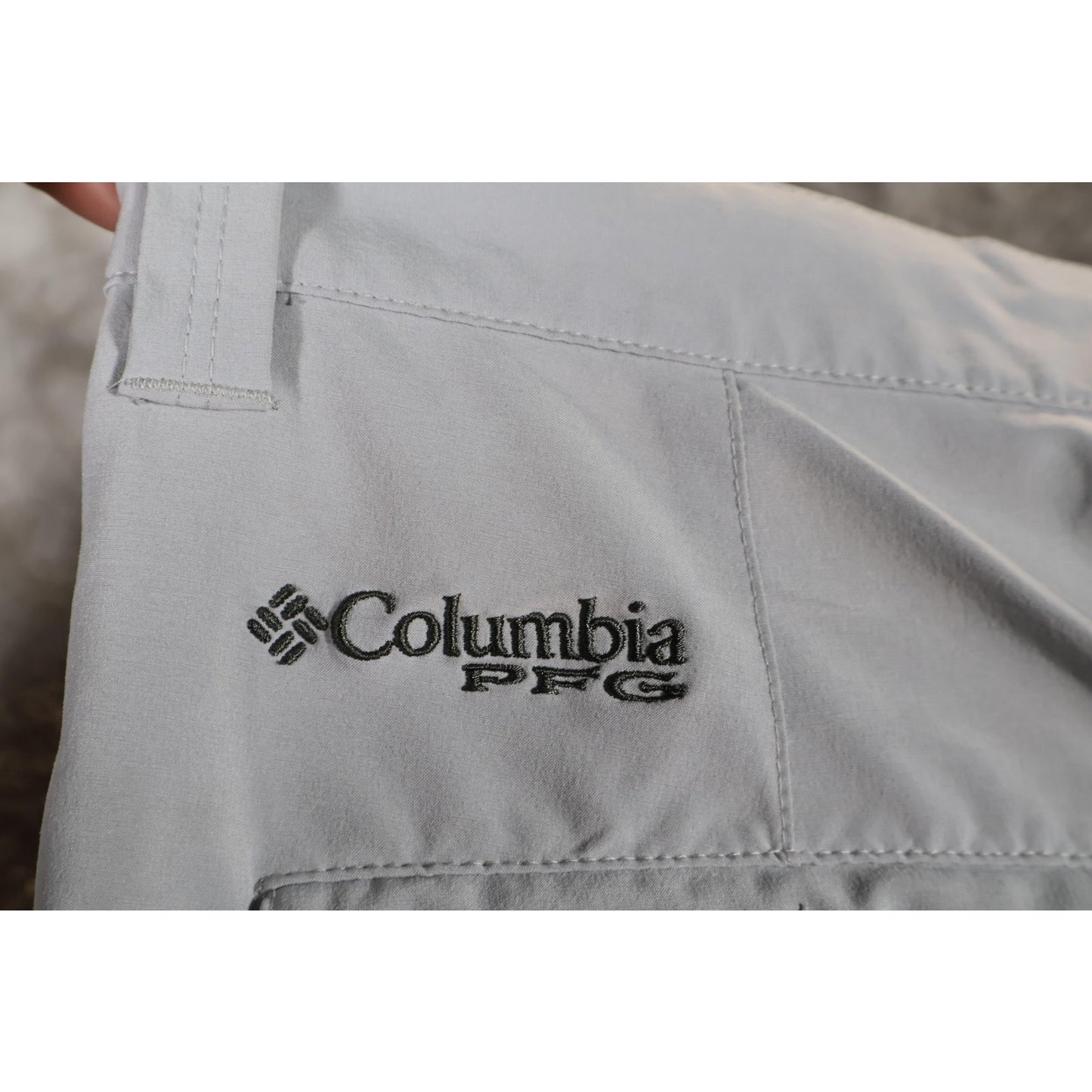 Columbia PFG Shorts Mens 38 Gray Omni-Shield Quick Dry Fishing Cargo Outdoor