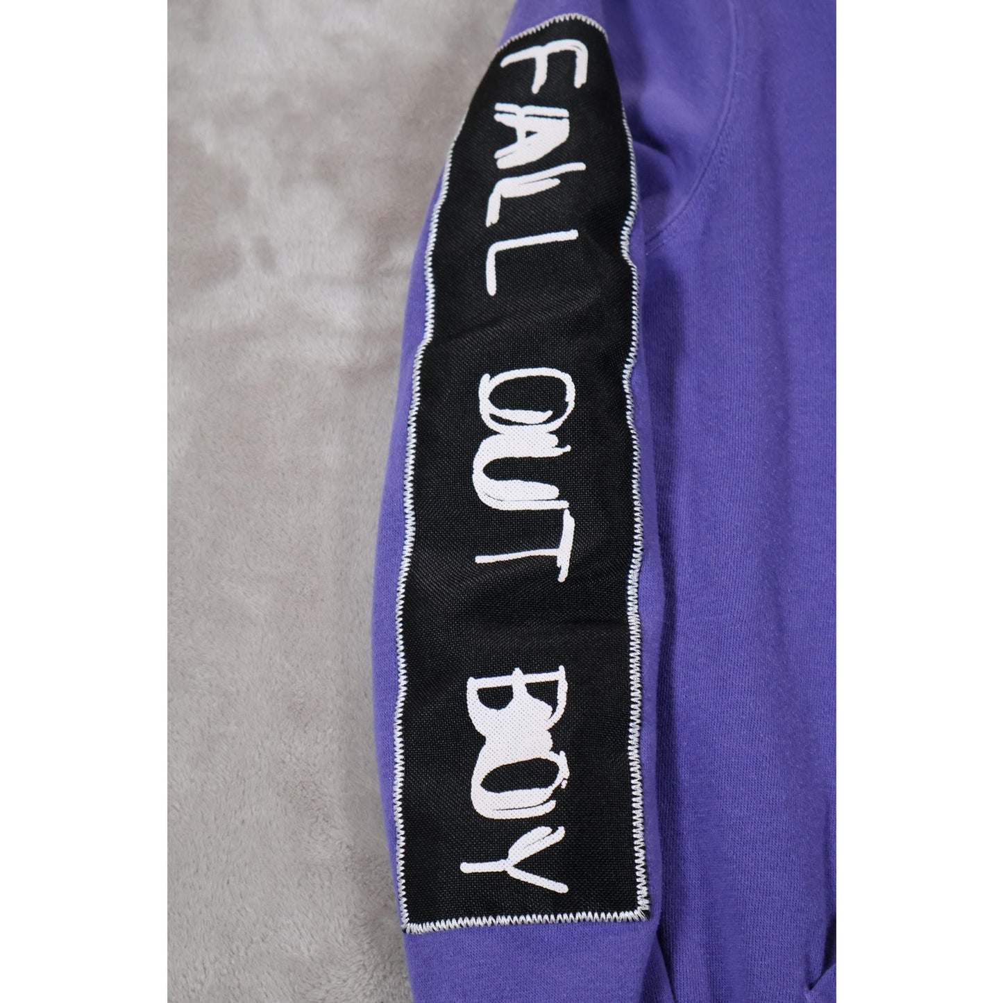 Fall Out Boy Hoodie Mens Small Purple Young & Menace MANIA Album Tour Pullover