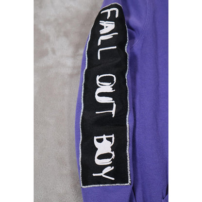 Fall Out Boy Hoodie Mens Small Purple Young & Menace MANIA Album Tour Pullover