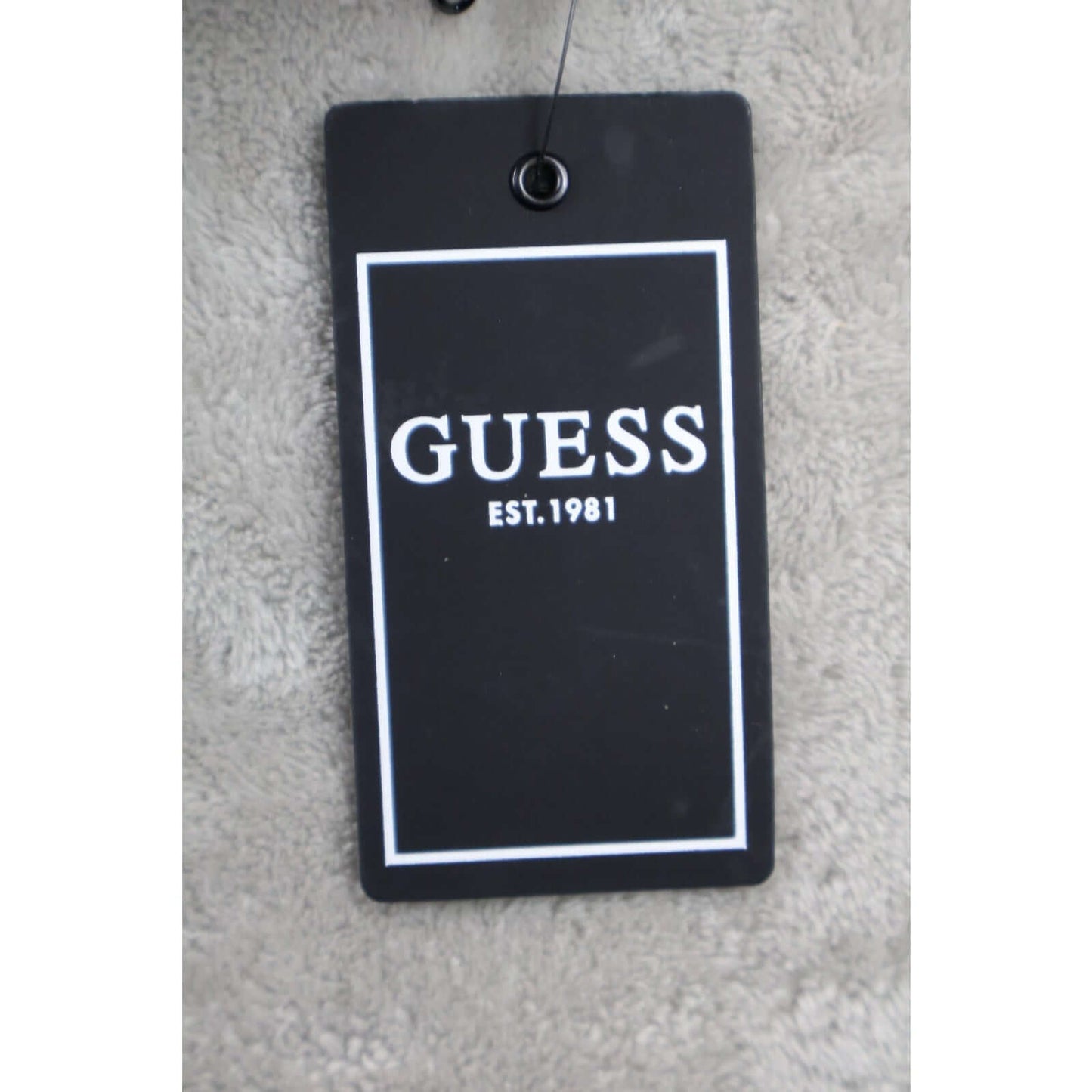 Guess Cassidy Puffer Quilted Jacket Womens Small Navy Sherpa Collar Winter Coat