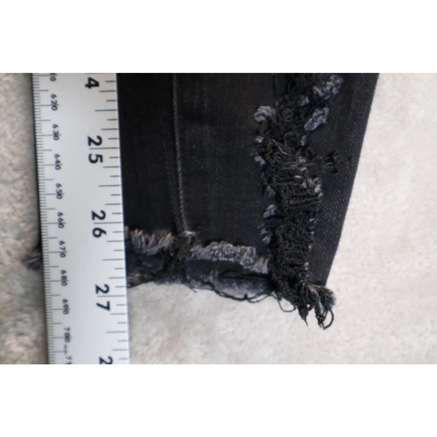 KanCan Jeans Womens 7 27 Black Distressed Ripped Denim Skinny Stretch KC5052BK