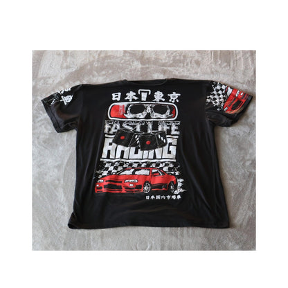 Fresh Laundry Shirt Mens Large Fast Life Racing Car Tokyo Japan Graphic Tee