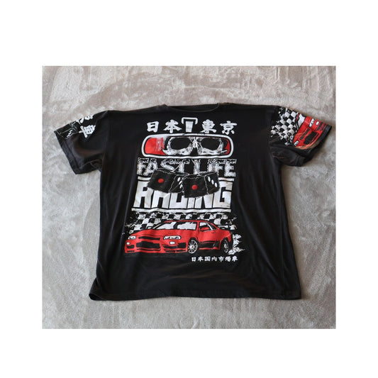 Fresh Laundry Shirt Mens Large Fast Life Racing Car Tokyo Japan Graphic Tee