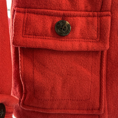 American Eagle Women's Red Wool Blend Pea Coat - Size Medium