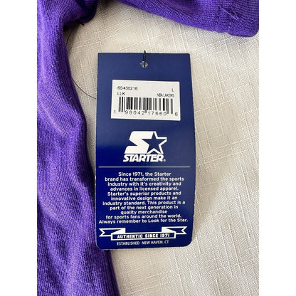 Los Angeles Lakers Starter NBA Baseball Jersey - Men's Large
