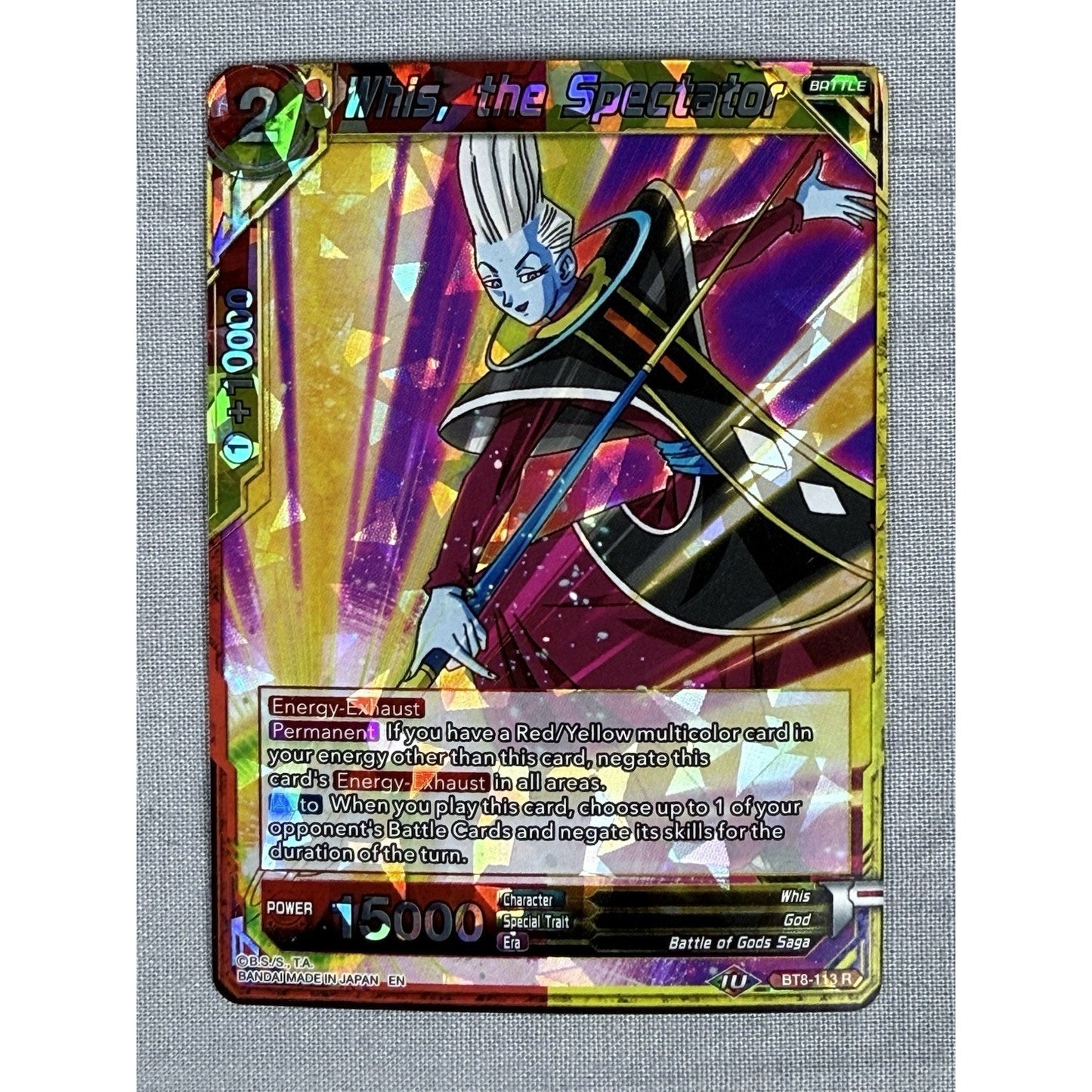 Whis, the Spectator (BT8-113 R) - Dragon Ball Super Card Game *Near Mint*