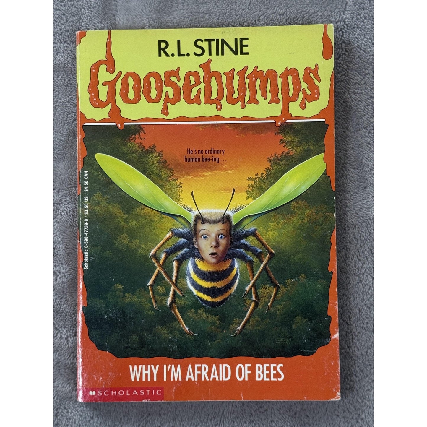 Vintage Goosebumps Why I'm Afraid of Bees RL Stine Paperback Scholastic USA