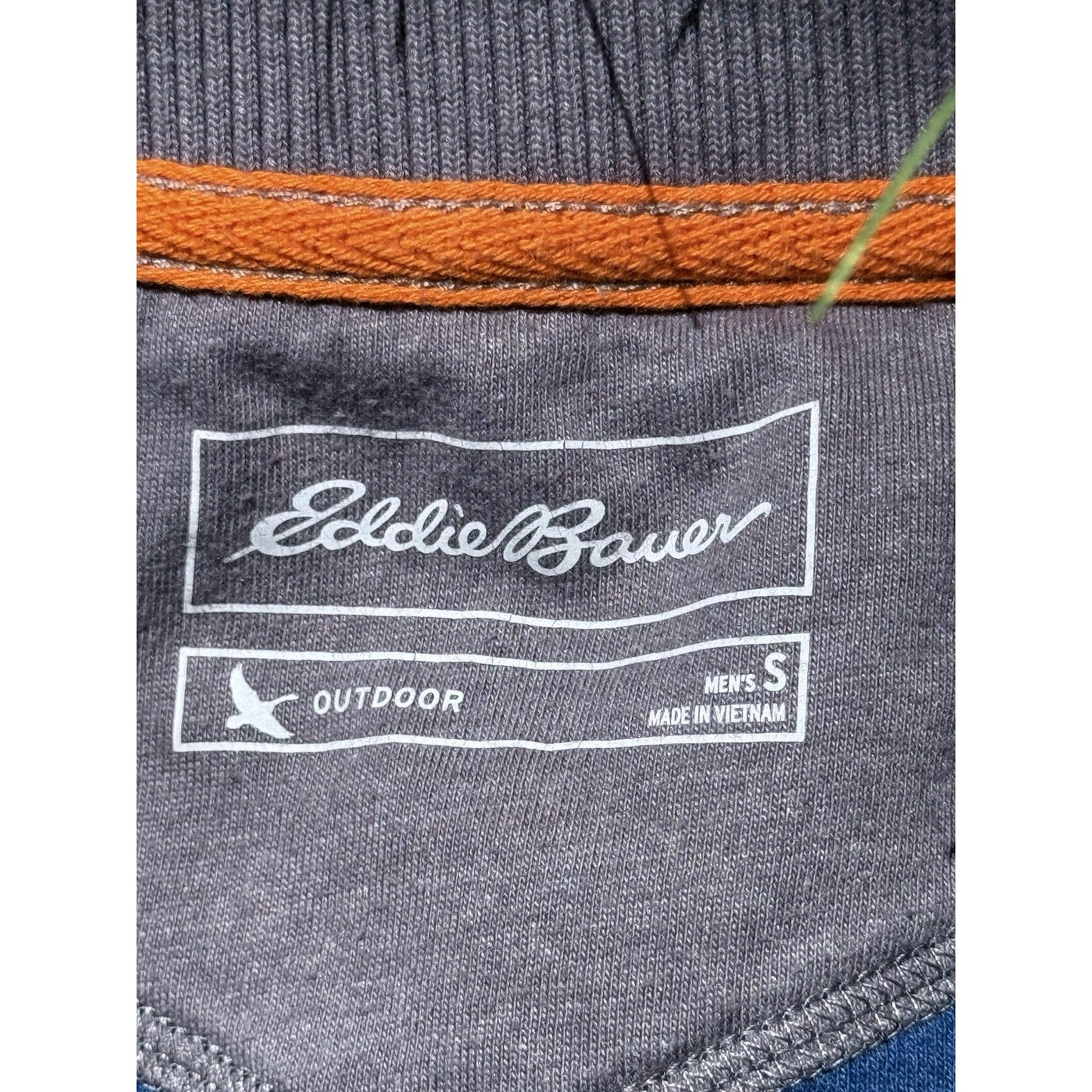 Eddie Bauer Mens Blue 1/4 Zip Fleece Pullover - Size S