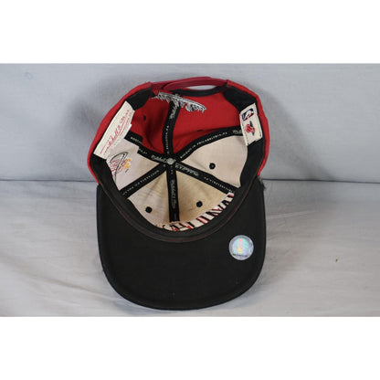 Vintage Miami Heat Hat Cap Snap Back Red Black NBA Basketball Mens 90s