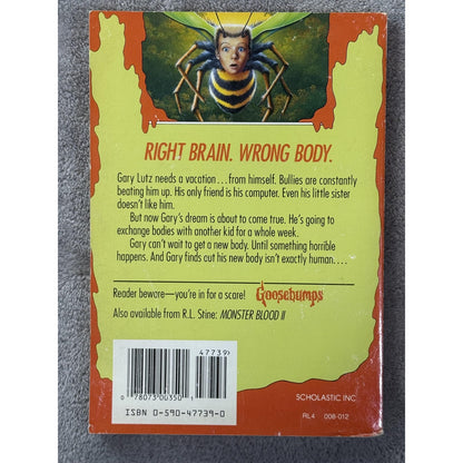 Vintage Goosebumps Why I'm Afraid of Bees RL Stine Paperback Scholastic USA