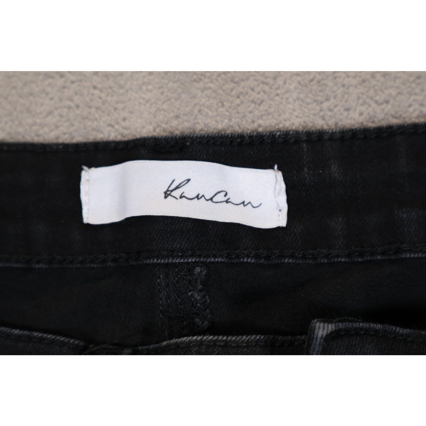 KanCan Jeans Womens 7 27 Black Distressed Ripped Denim Skinny Stretch KC5052BK