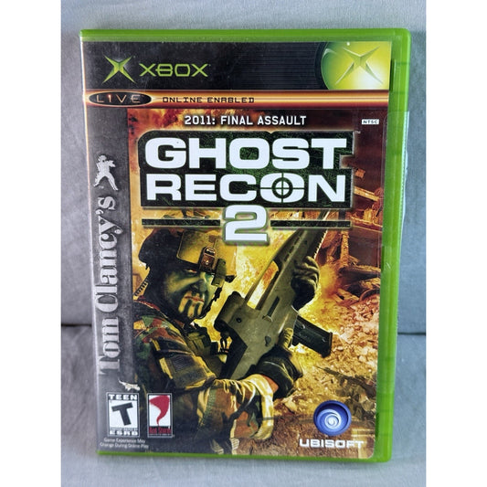 Tom Clancy's Ghost Recon 2 (Microsoft Xbox, 2004) CIB Complete w/ Manual