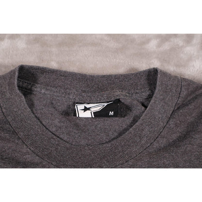 FMS Shirt Mens Medium Gray Graphic Star Logo Tee Short Sleeve Crewneck Cotton