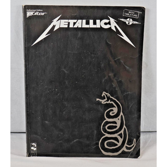 Vintage 1991 Metallica Black Album Guitar Tab Book Cherry Lane Music Songbook