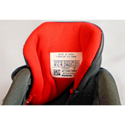 Reebok Shoes Mens Size 4.5 Black Red White Classic Jogger Gum Sole Sneaker Retro