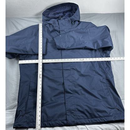 Columbia Mens Size XXL Ascender Softshell Lined Jacket Water Resistant Navy