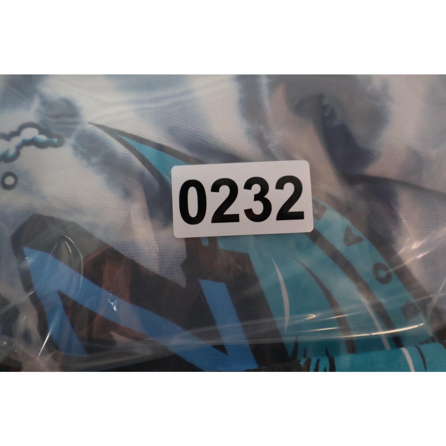 Santa Cruz Shirt Mens Small Blue White Tie Dye Skateboard Tee Graphic Wave Logo