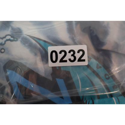 Santa Cruz Shirt Mens Small Blue White Tie Dye Skateboard Tee Graphic Wave Logo