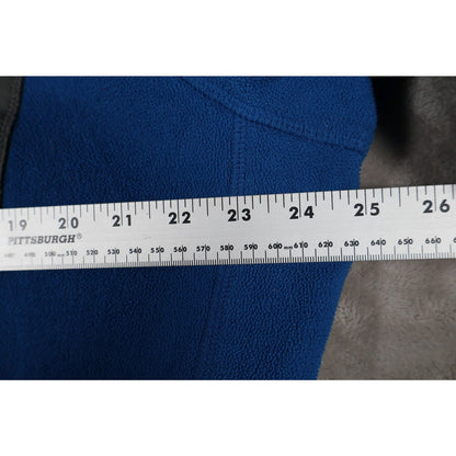 Columbia Jacket Mens XL Blue Full Zip Fleece Outdoor Layer Pocket Lightweight