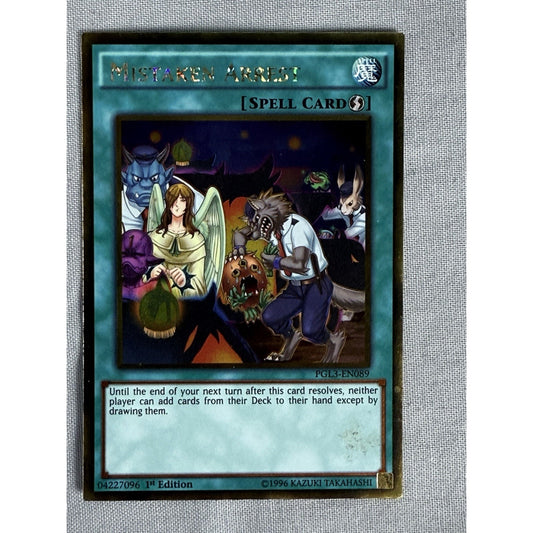 Yu-Gi-Oh Mistaken Arrest PGL3-EN089 Gold Rare 1st Edition