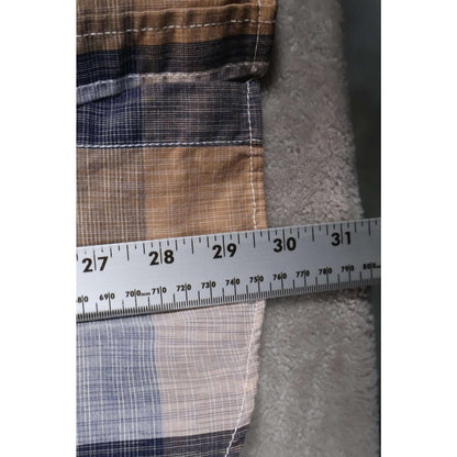 Coastal Shirt Mens Medium Plaid Short Sleeve Western Pearl Snap Casual