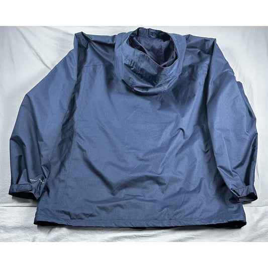 Columbia Mens Size XXL Ascender Softshell Lined Jacket Water Resistant Navy