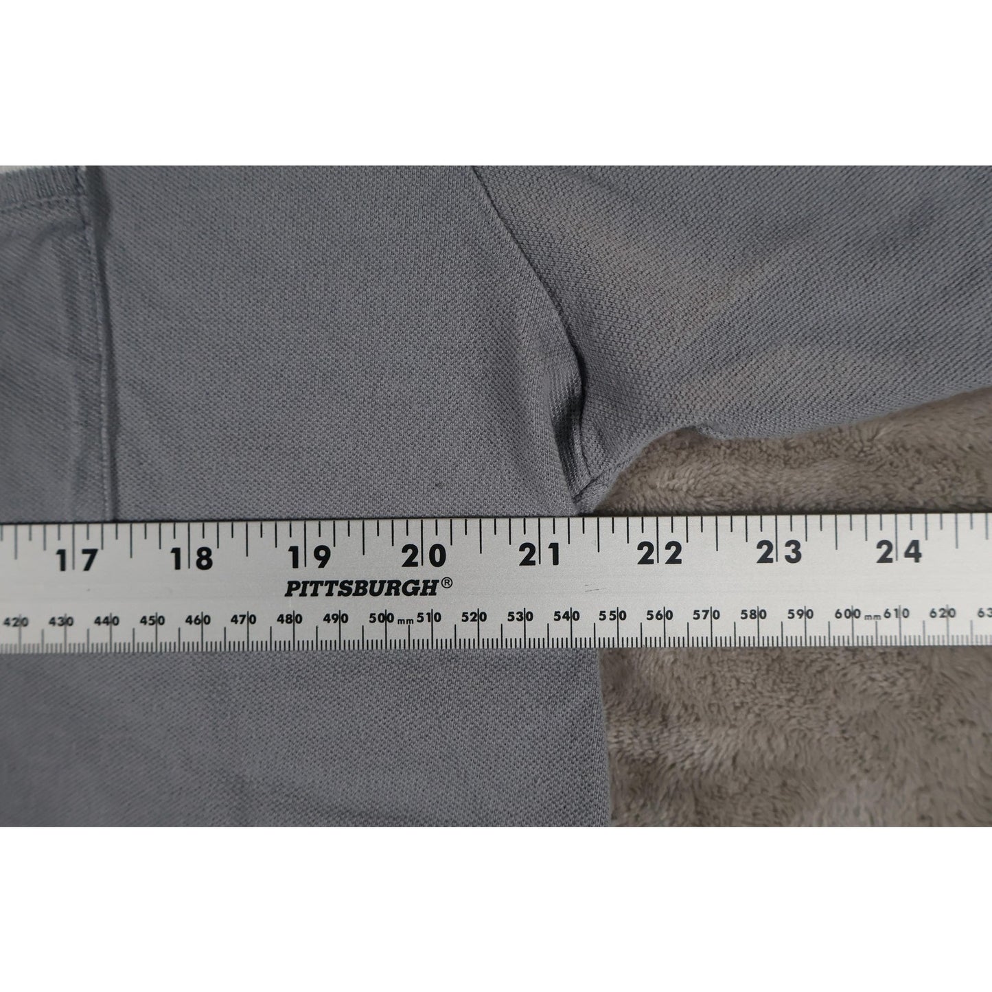 Lacoste Polo Shirt Mens Extra Large Gray Made in Italy Cotton Pocket Classic