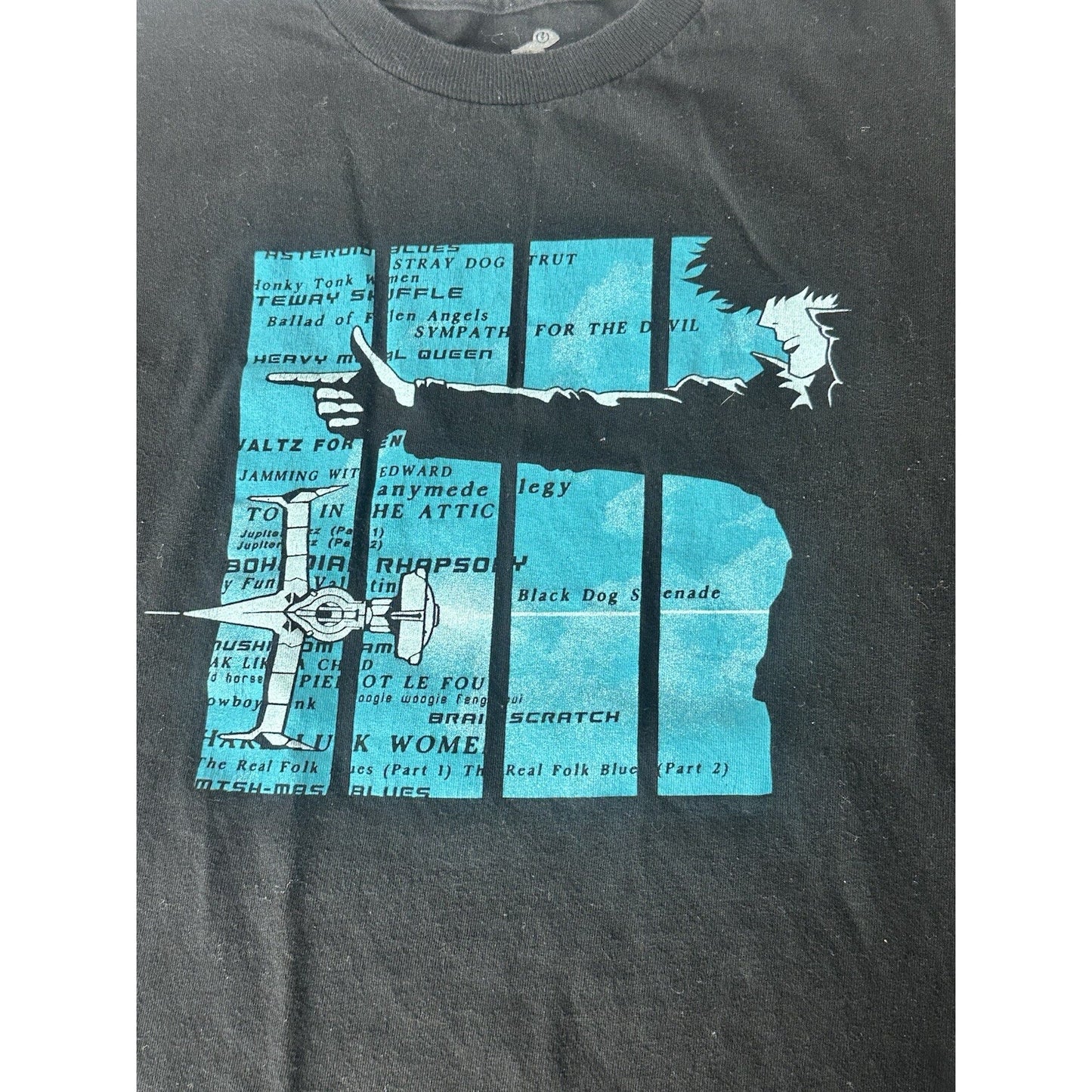 Vintage Cowboy Bebop Space Cowboy Tee - Y2K Black - M