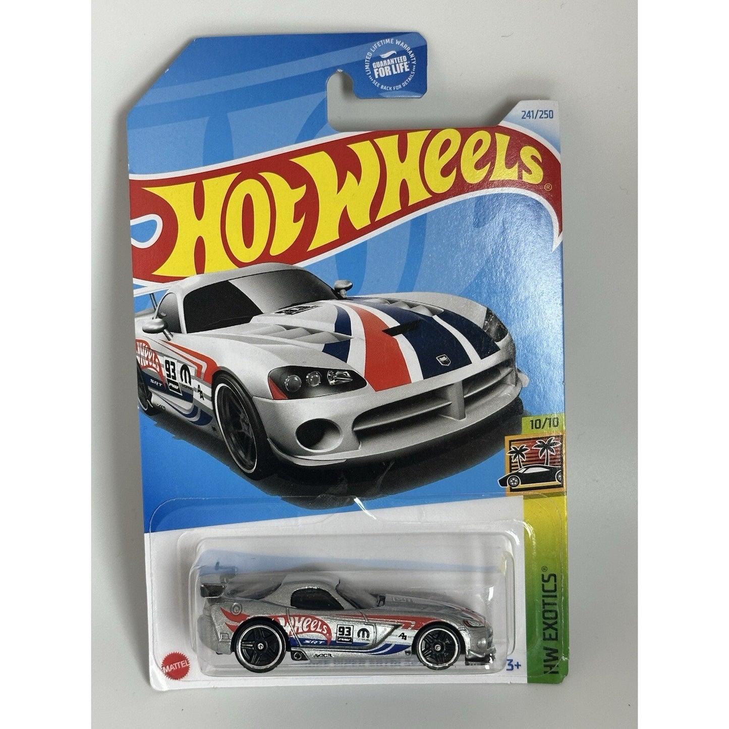 2024 Hot Wheels #241 HW Exotic 10/10 DODGE VIPER SRT10 ACR Silver w/Black Pr5 Sp