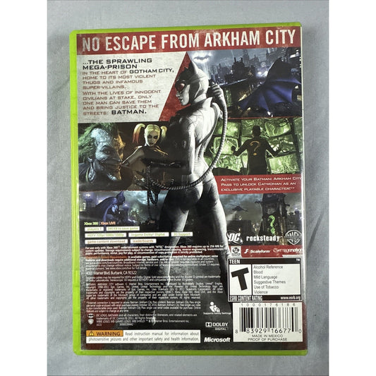 Batman: Arkham City (Microsoft Xbox 360, 2011) Complete