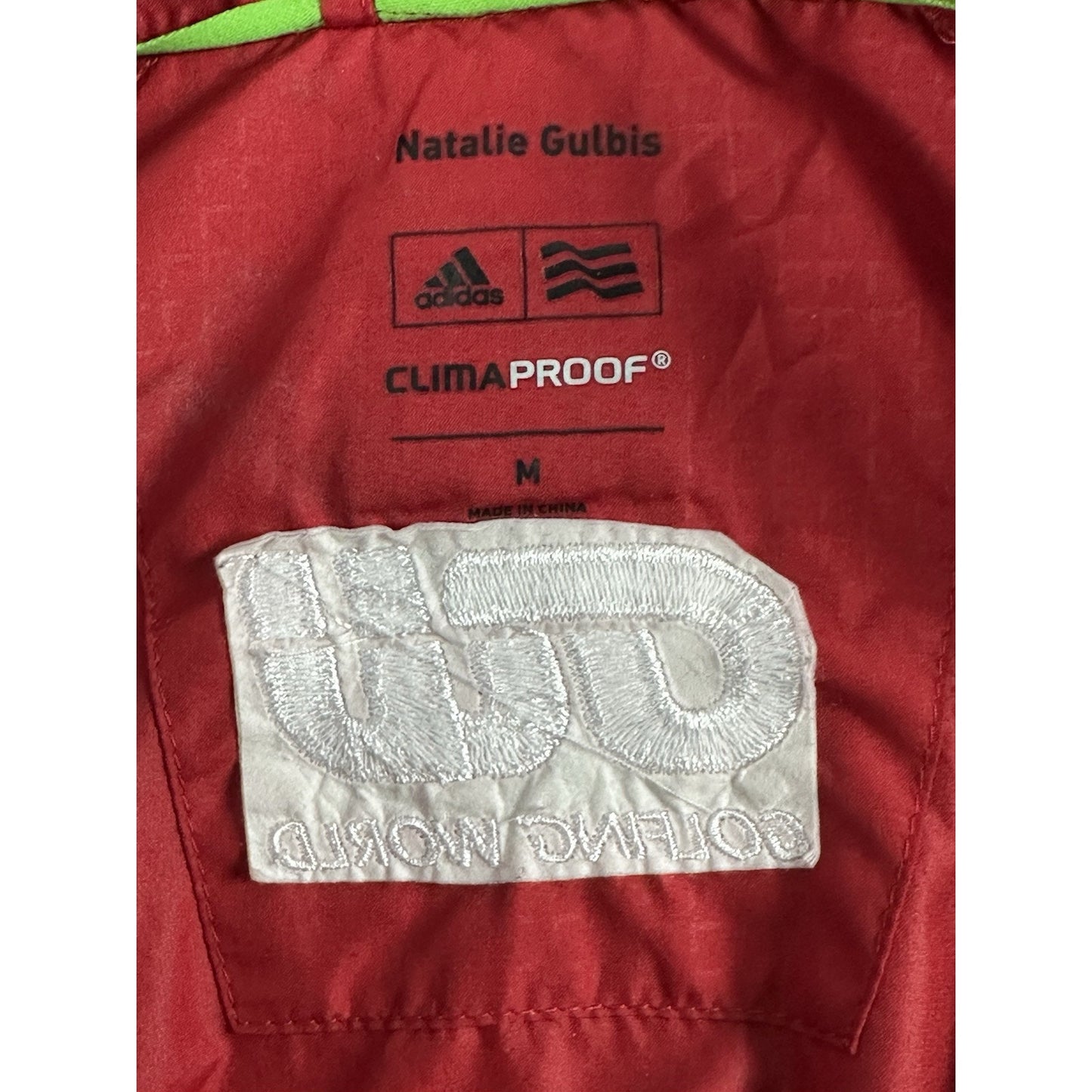 Adidas Red Climaproof Full Zip Jacket Medium X26100