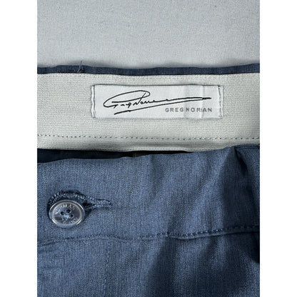 Greg Norman Shorts Mens 36 Navy Stretch Lightweight Flat Front Performance Chino