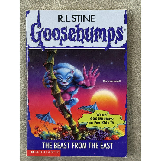 Vintage 1996 Goosebumps The Beast from the East R.L. Stine Scholastic Paperback