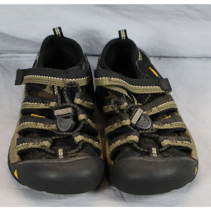 Keen Newport H2 Sandals Kids Size 11 Black Olive Closed Toe Water Hiking Sport
