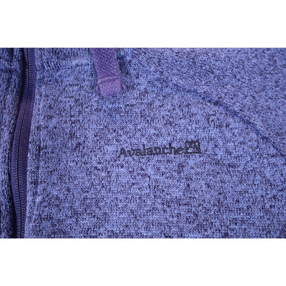 Avalanche Jacket Womens Medium Purple Full Zip Fleece Outdoor Warm Pockets Cozy