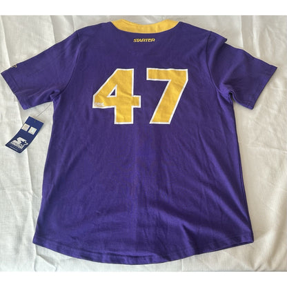 Los Angeles Lakers Starter NBA Baseball Jersey - Men's Large