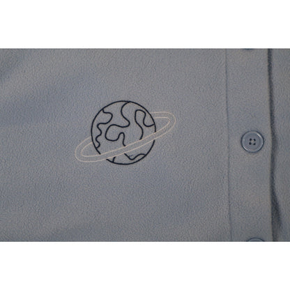 Disney Stitch Jacket Womens 2XL Fleece Button Up Ohana Embroidered Lilo