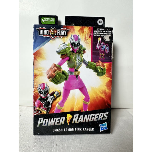 Power Rangers Dino Fury Pink Ranger Smash Armor 6" Figure