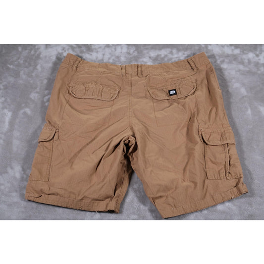 Ecko Unltd Shorts Mens 38 Brown Cargo Pockets Ripstop Outdoor Skate Hip Hop