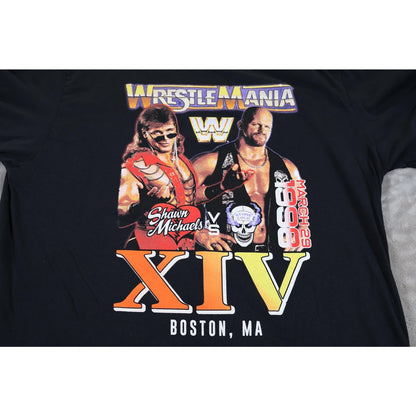 Vintage WrestleMania XIV Shirt Mens XL Shawn Michaels Stone Cold 1998 WWE Boston