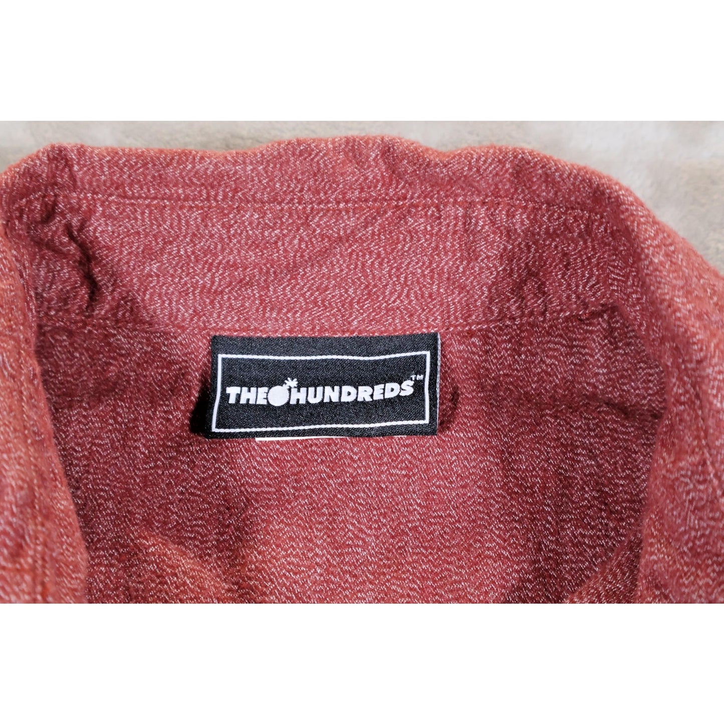 The Hundreds Shirt Mens Large Button Down Honest Fabrications Embroidered Casual