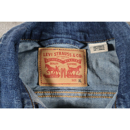 Vintage Levi Strauss Denim Jacket Youth XL Trucker Western Classic Jean Coat 90s