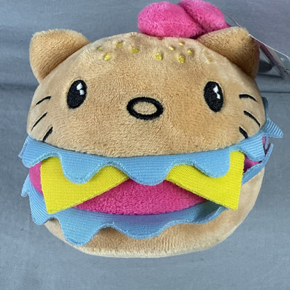 Hello Kitty - 5 IN HAMBURGER PLUSH new with tag