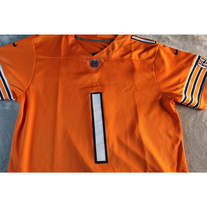 Chicago Bears Jersey Mens Small NFL Football Justin Fields GSH Nike Throwback