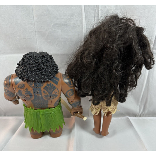 Hasbro Disney Talking Maui & Moana Mega Action Figure Dolls d254
