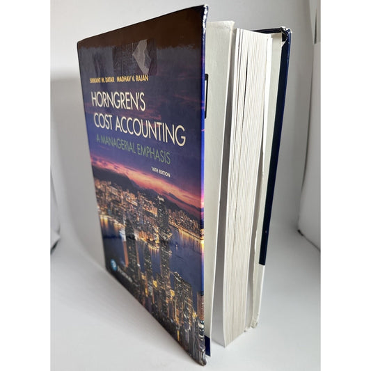 Horngren's Cost Accounting 16th Edition - Used Textbook