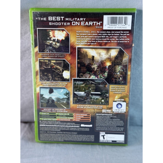 Tom Clancy's Ghost Recon 2 (Microsoft Xbox, 2004) CIB Complete w/ Manual