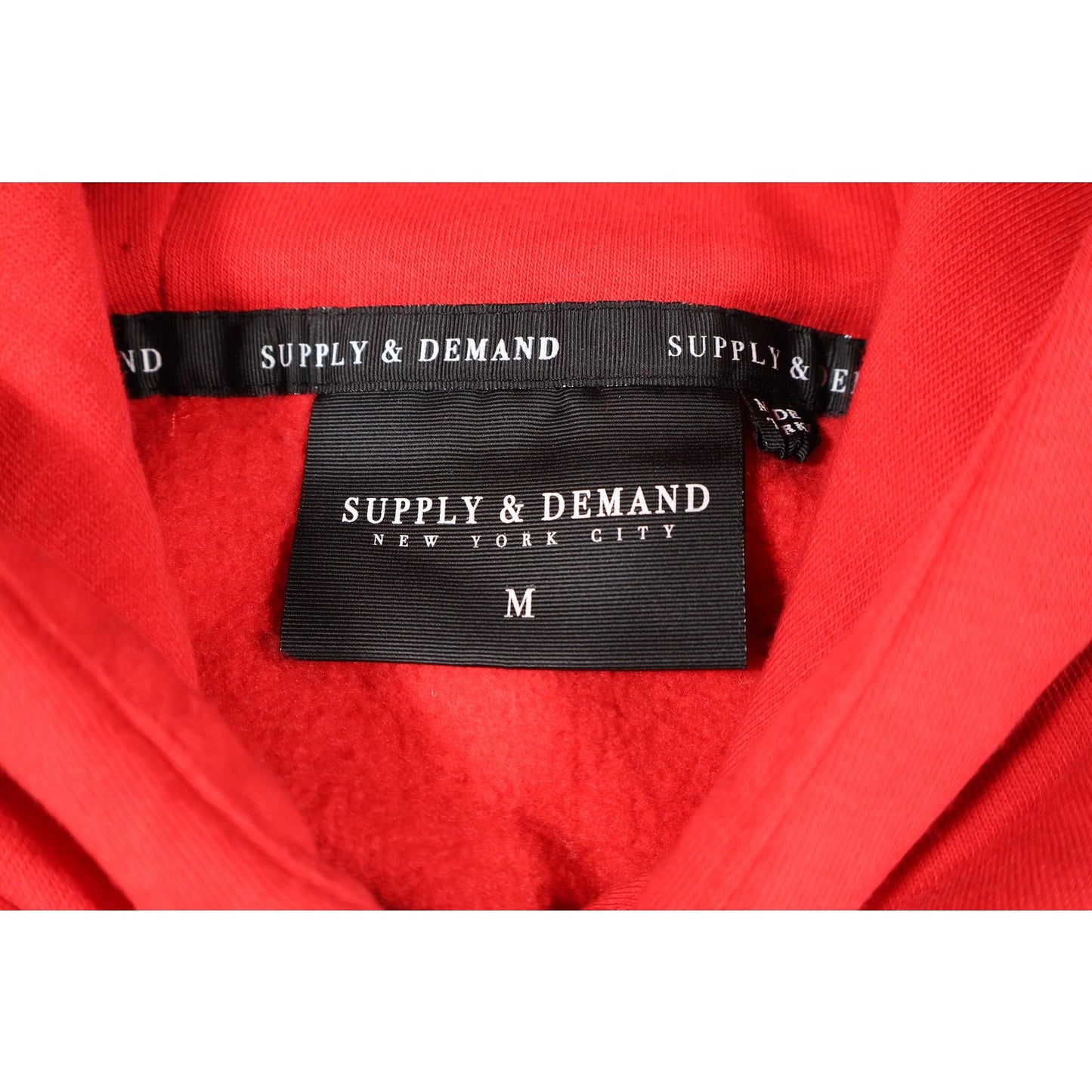 Supply & Demand Hoodie Mens Medium Pullover Embroidered Streetwear